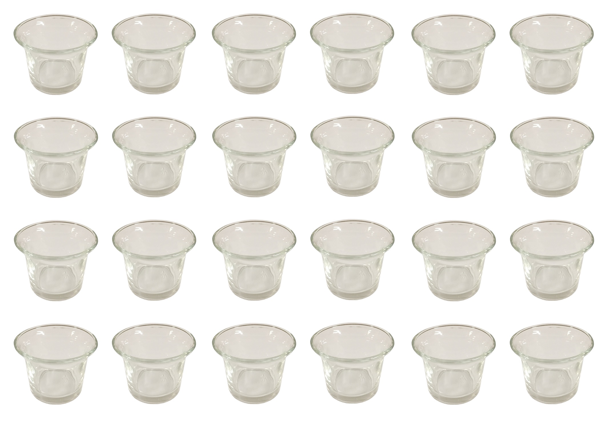 Teelichthalter Set Teelichtgläser Windlicht Glas Teelichter geschwungen - Bild 12 von 20